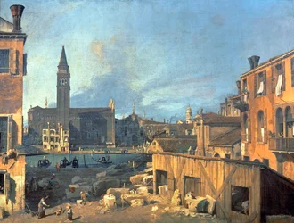 Venedig: Campo San Vidal und Santa Maria della Carità (Der Steinmetzhof) 1727-28